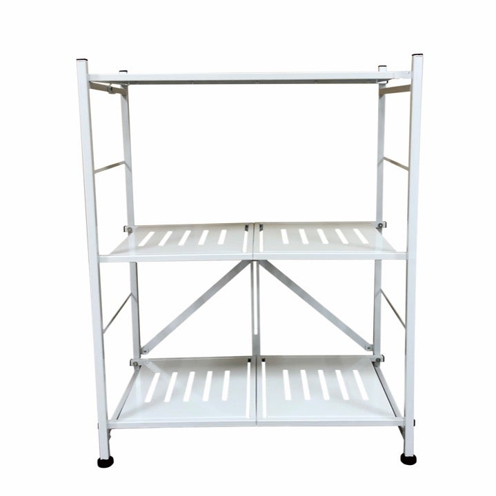 No assembly Floor three shelves organize