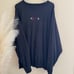 Vintage Nike Center Swoosh Black Crewneck Sweatshirt 90s XL