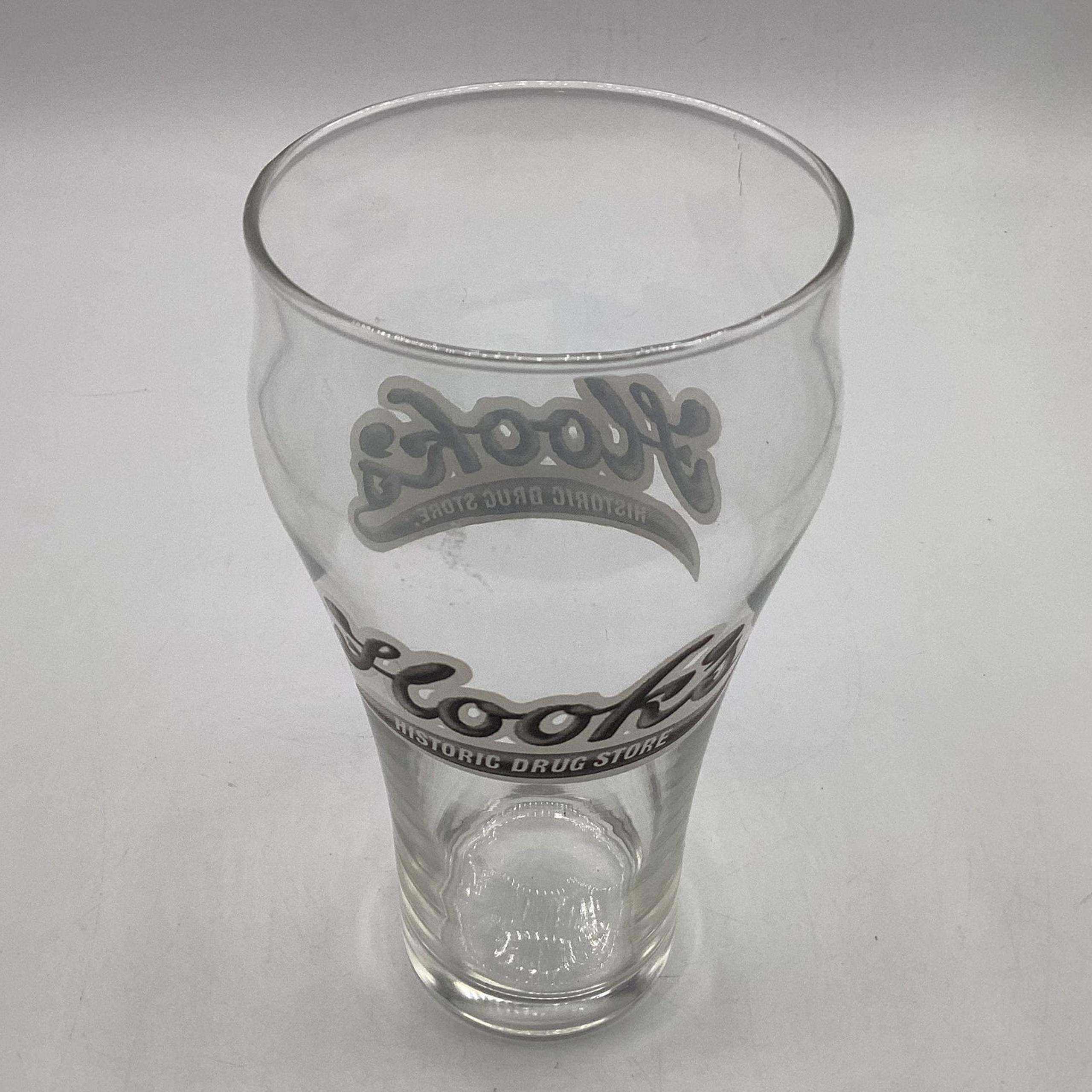 Vintage Hook's Drug Stores Fountain-Style Glasses Made by Libbey Set of 2