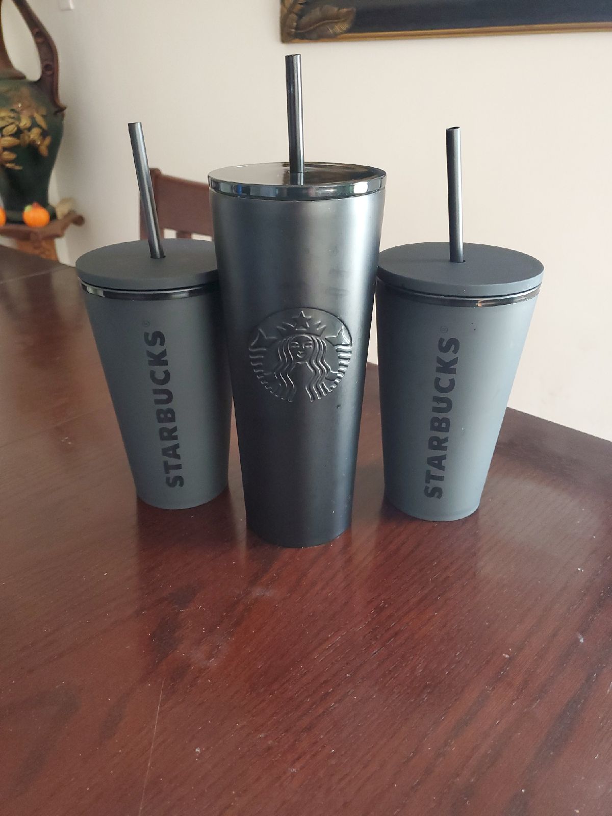 Starbucks tumbler black