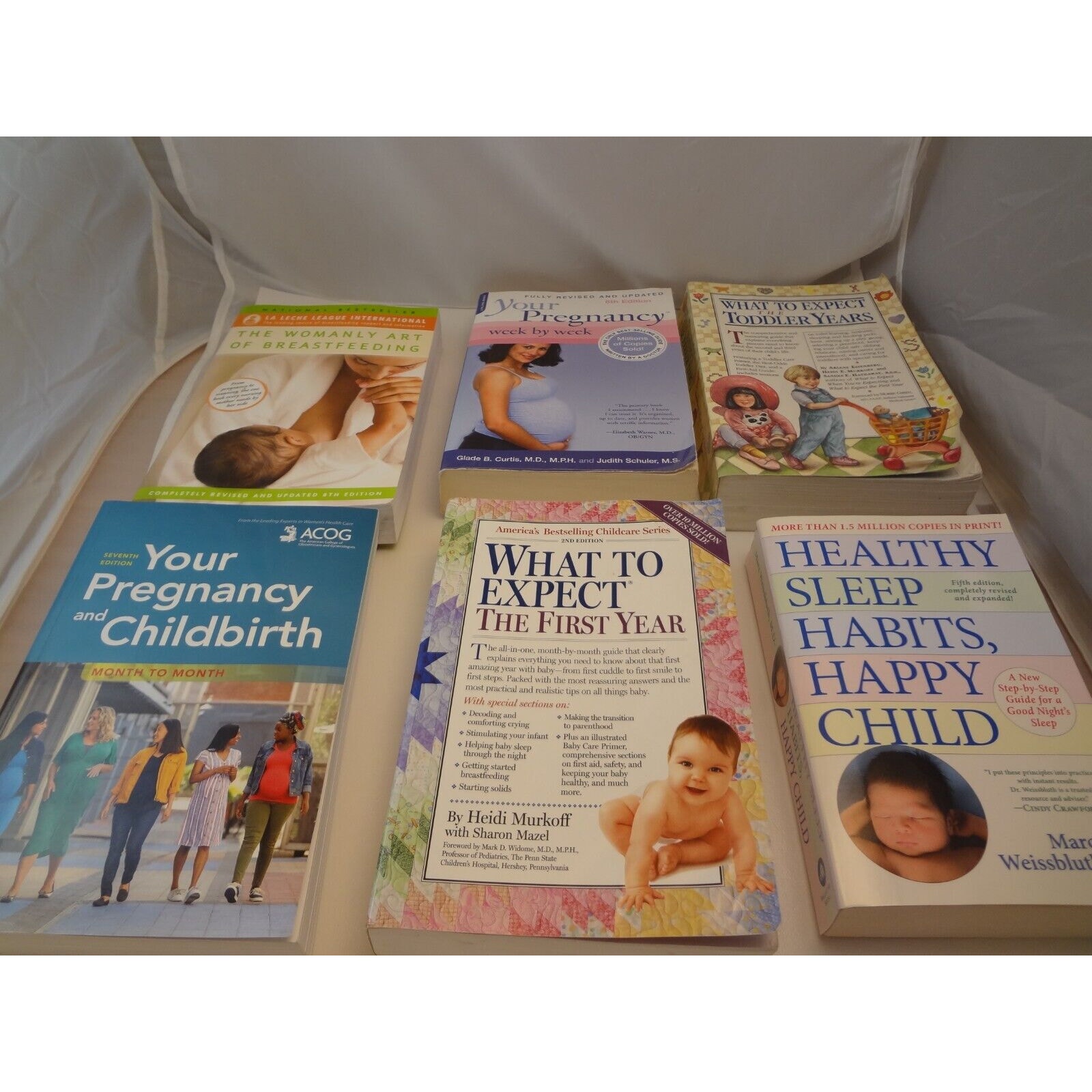 Pregnancy, Childbirth, Breastfeeding, Healthy Eating & More 6 Book Lot