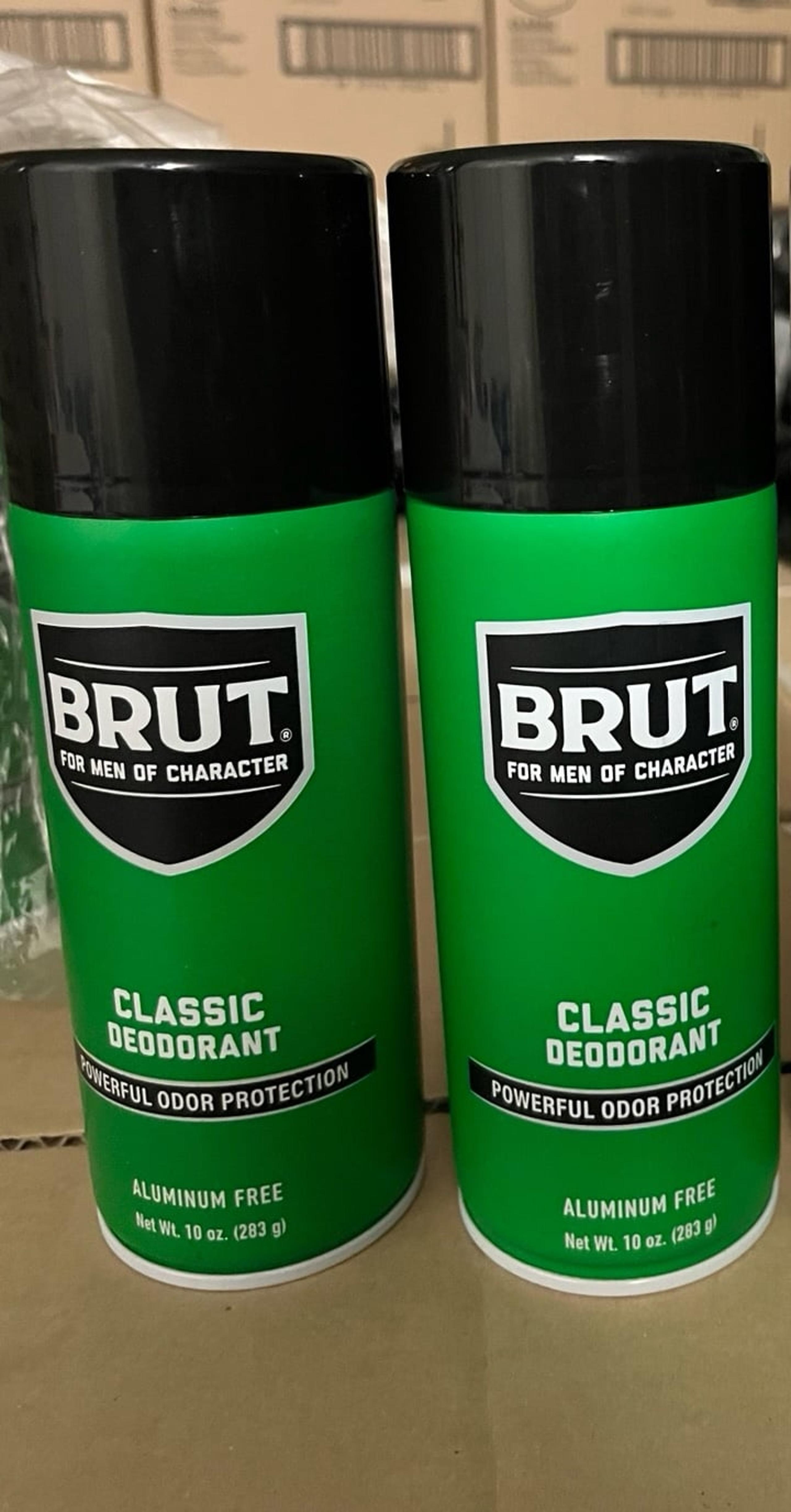 Brut Deodorant 10oz Aerosol Classic Scent (2 Pack)