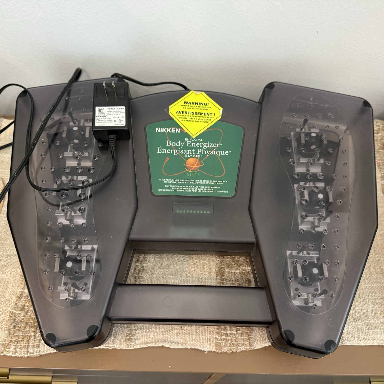 Nikken Biaxial Body Energizer Magnetic Therapy Rotating TESTED & WORKING