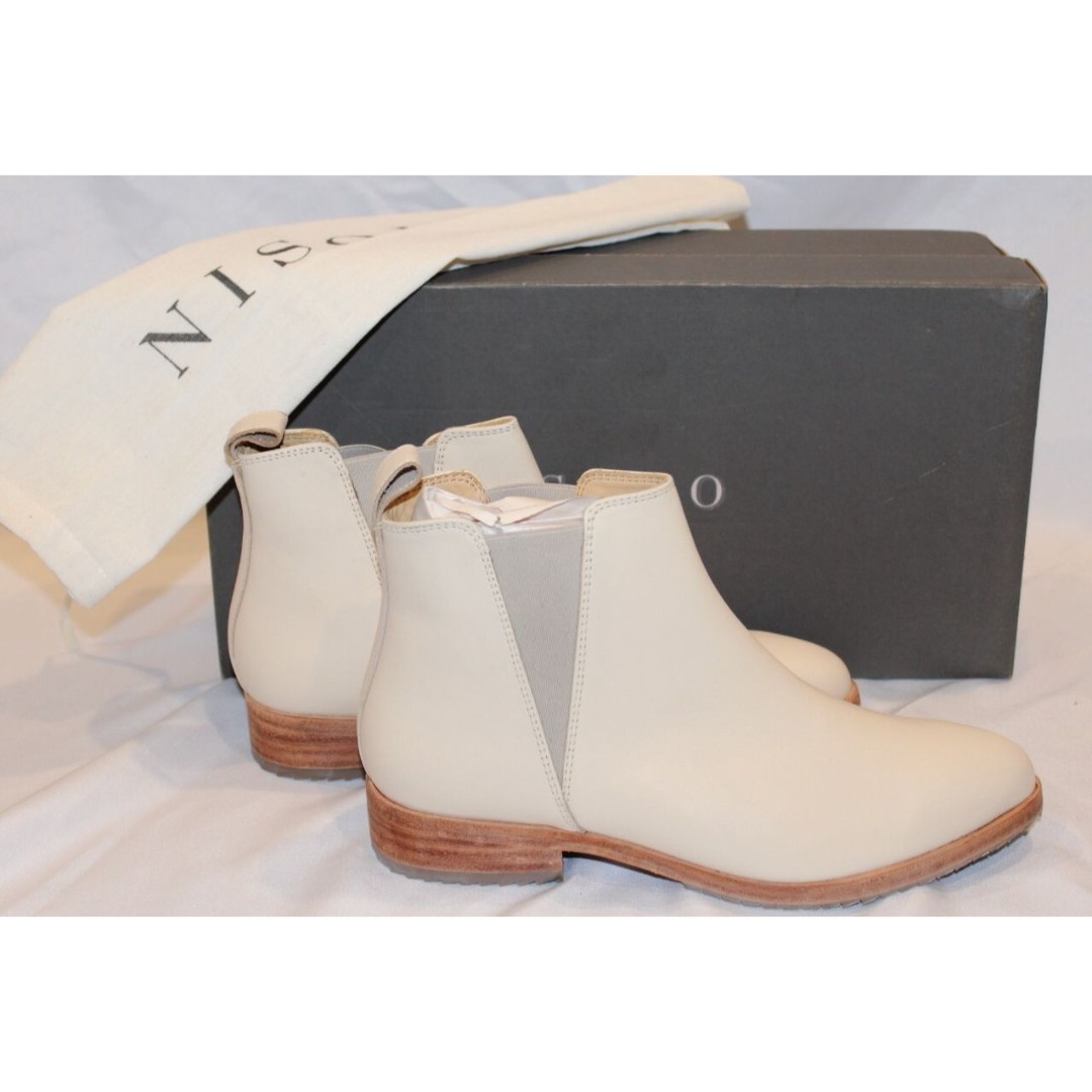 Nisolo Women's Eva Leather Everyday Chelsea Boot Bone Size 8.5 NIB 228
