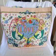 Brighton SIRENS SONG Mermaid Canvas Tote NWT