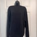 VINTAGE IZOD BLACK KNIT SWEATER- MENS - SIZE LARGE