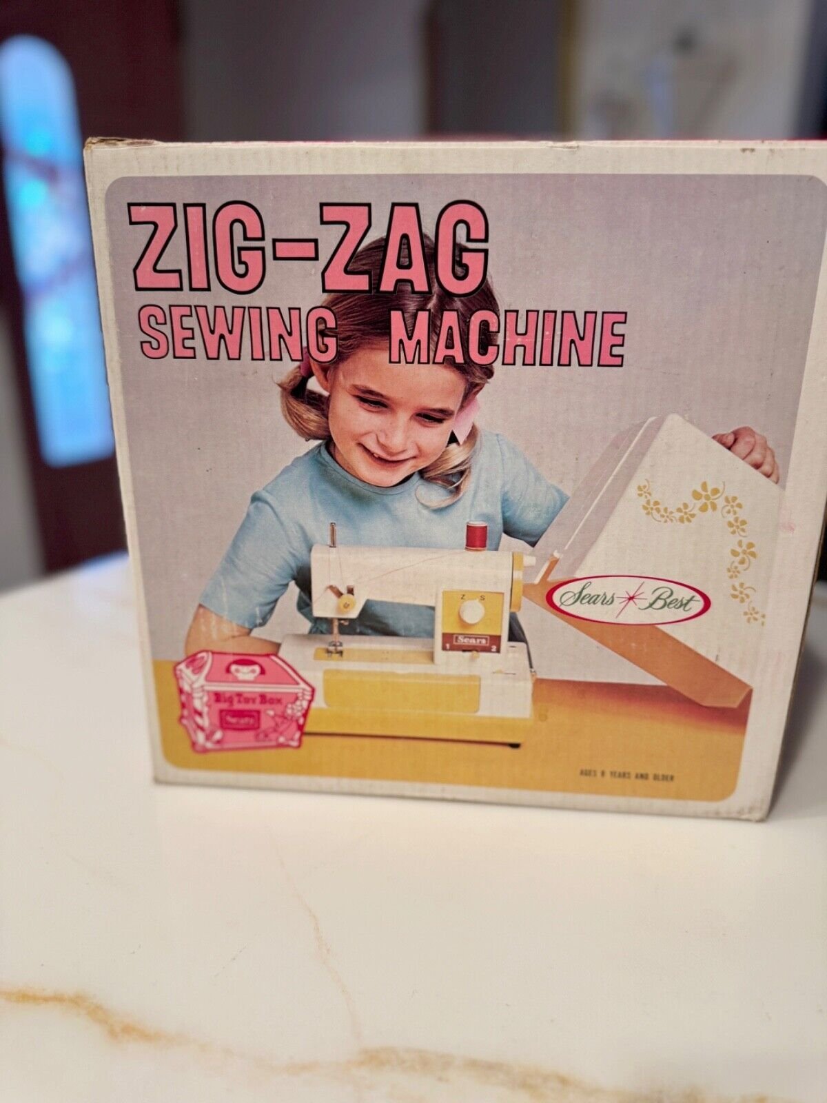 1970's Sears Best Zig Zag Sewing Machine Model 6151 Kids Size In Original Box