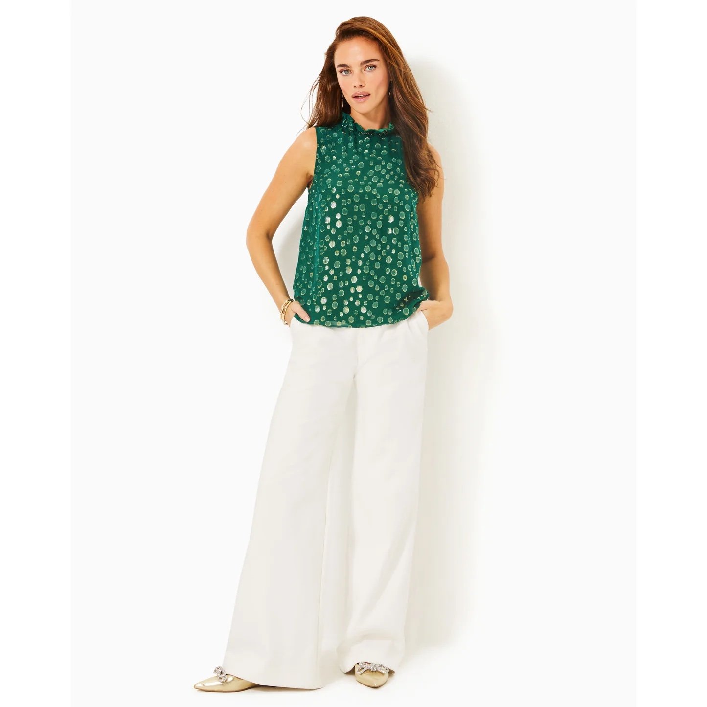 NWT LILLY PULITZER Rayalynne Silk Top