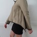 Derek Lam Linen and Leather Moto Jacket