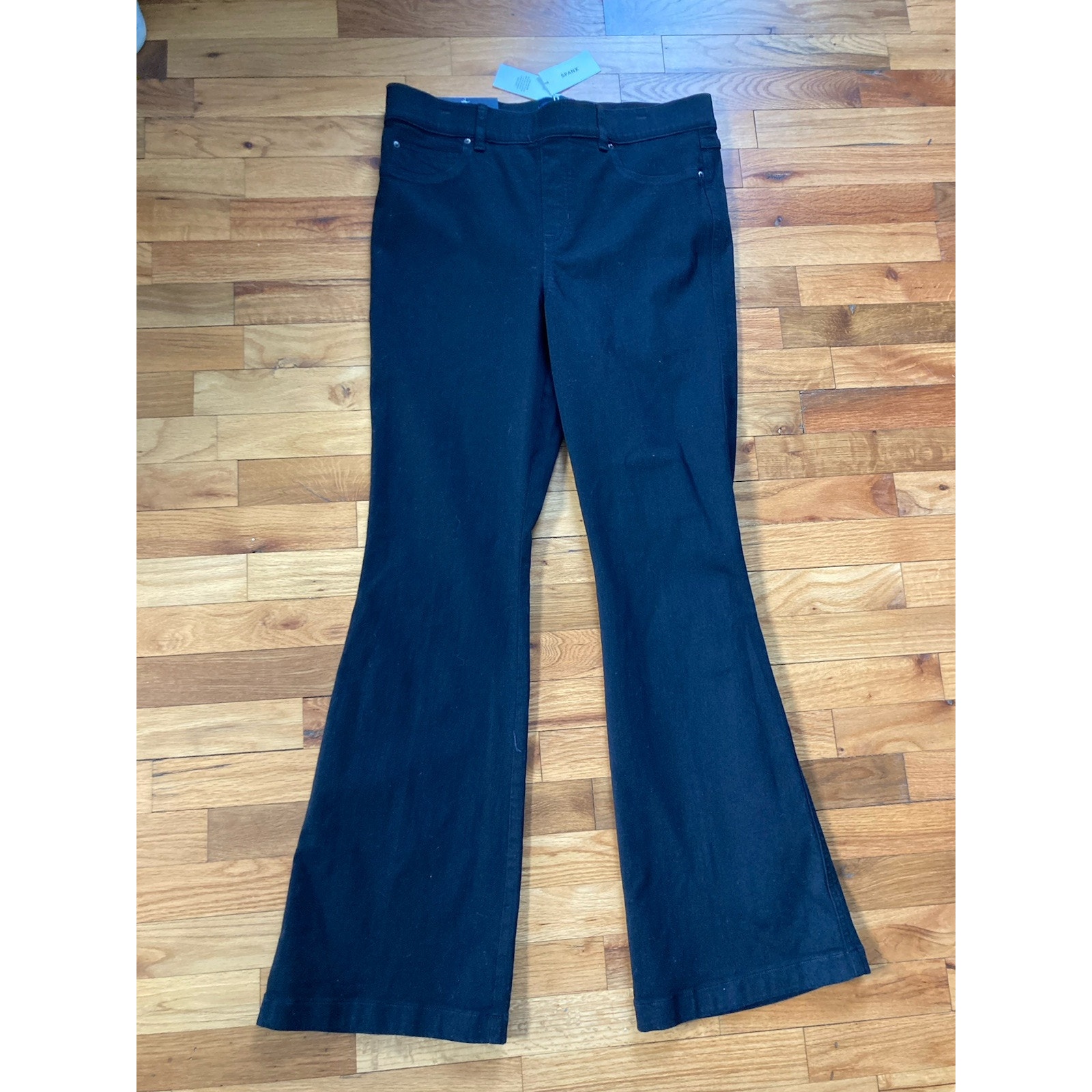 SPANX Womens Shape EveryWear Flare Jeans Size XL High-Rise Waistband Pull On