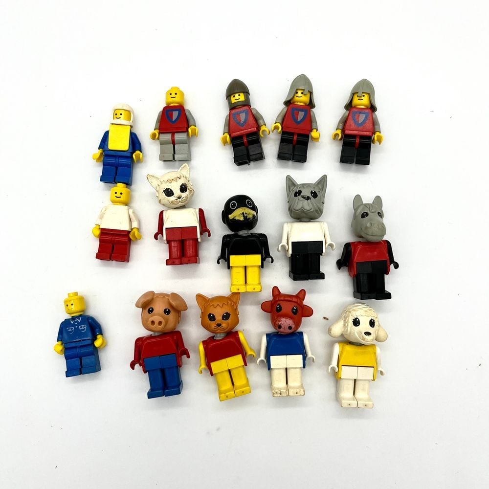 Vintage LEGO Fabuland Animal Character Minifigures Mixed Lot Knights Collection