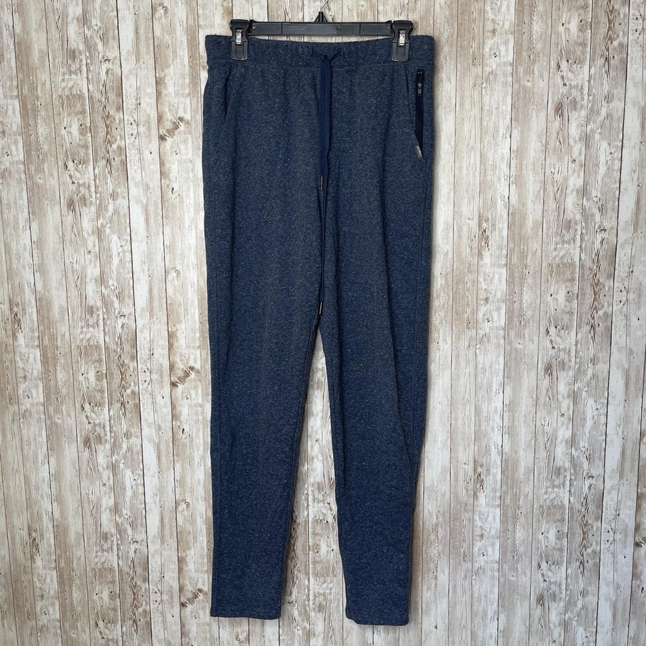 Mens Eddie Bauer Lounge Navy Blue Casual Drawstring Stretch Jogger Pants Size S