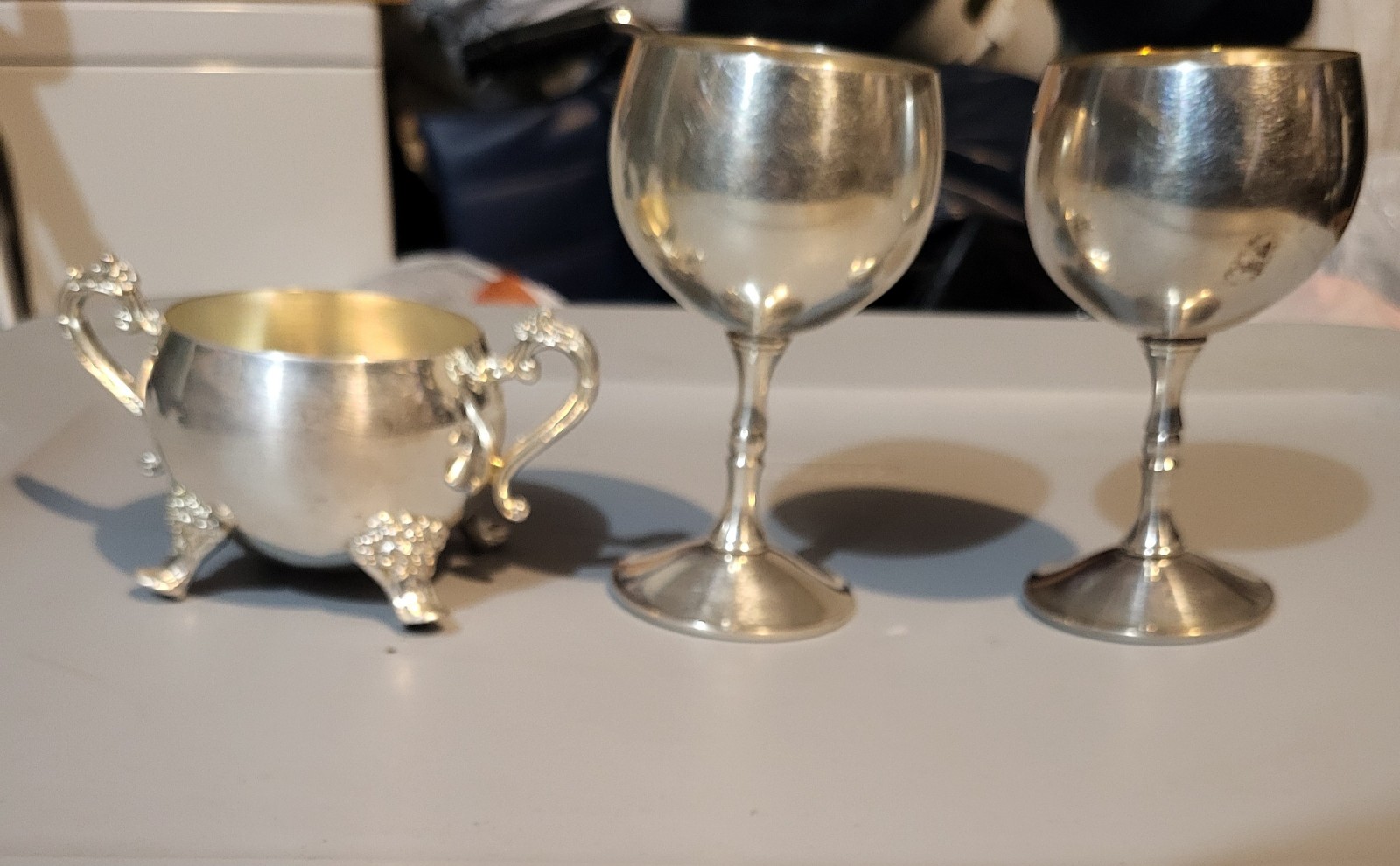 Vintage silver plated copper / brass