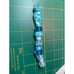 Handmade Aqua and white Glass Lampwork Beads - New