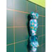 Handmade Aqua and white Glass Lampwork Beads - New