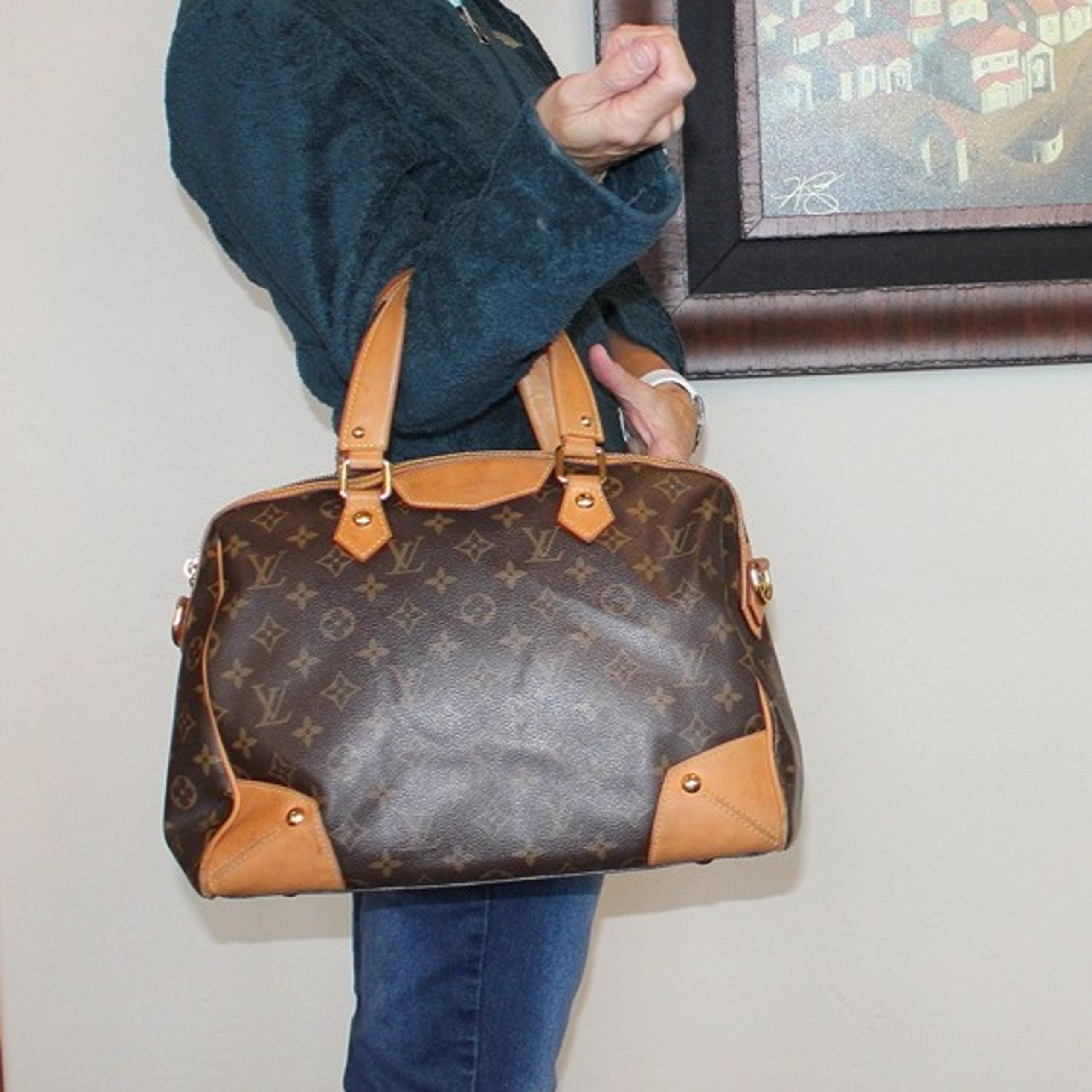 Authentic LOUIS VUITTON $1,960 Retiro PM Bag Tote Purse Monogram Leather