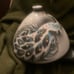 vintage chimney ashtray peacock Sascha Brastoff signed