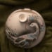 vintage chimney ashtray peacock Sascha Brastoff signed