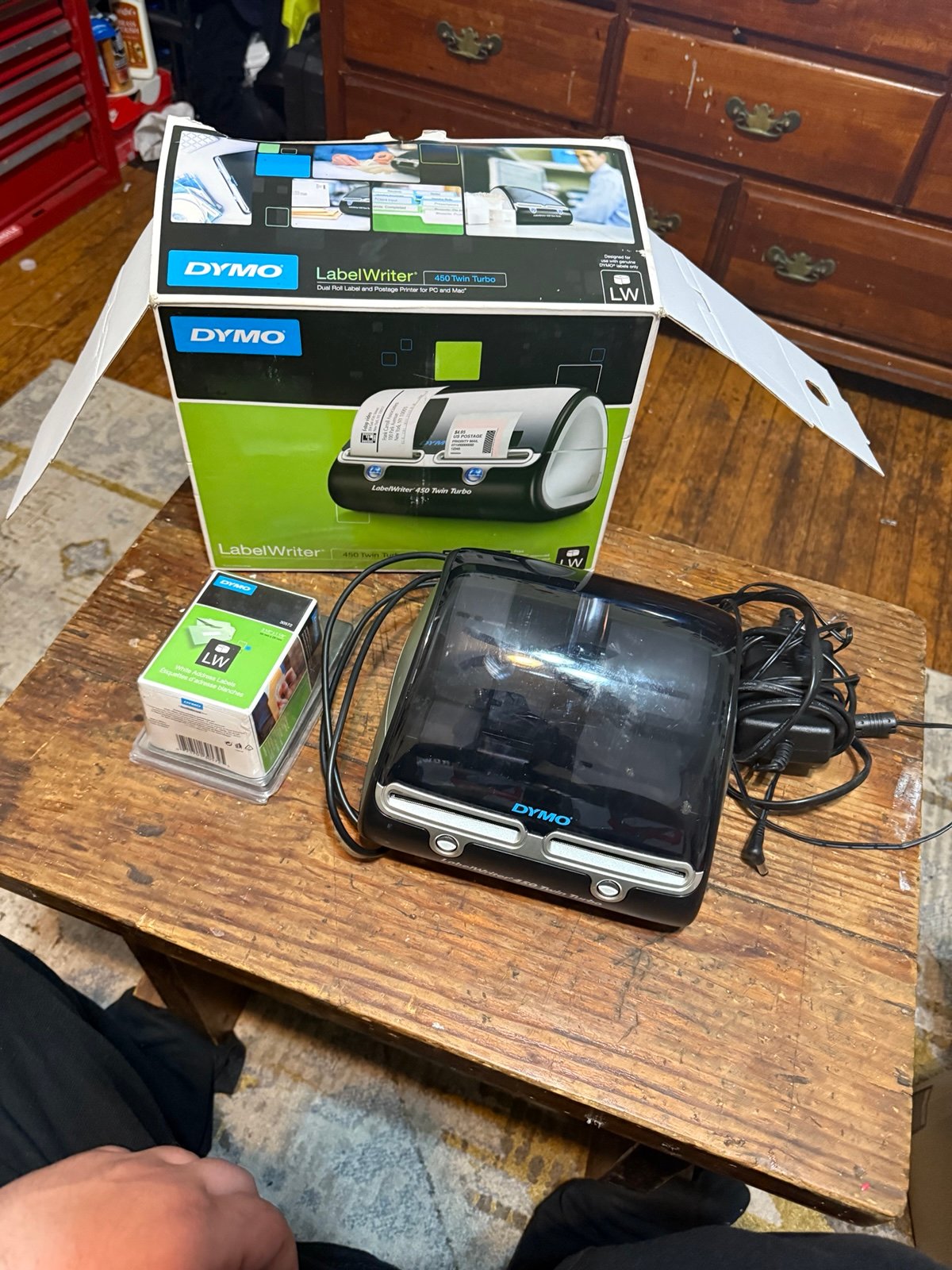 Dymo LabelWriter 450 Twin Turbo Thermal Label Printer w/ Power Adapter