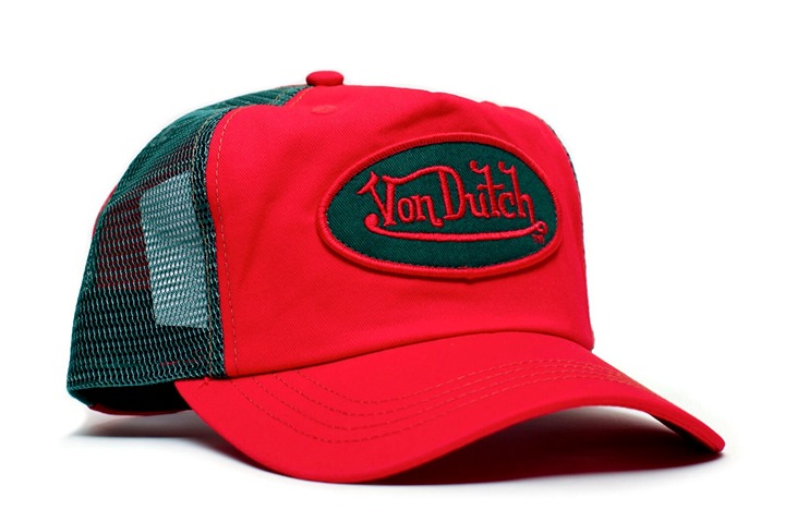 Von Dutch Vintage Y2K Mesh Snapback Trucker Hat Silver