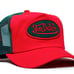Y2K 2000s Designer Authentic Vintage Von Dutch Red/Green Mesh Cap Hat Snapback