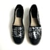 TORY BURCH FLAT ESPADRILLE BLACK SEQUIN WOMEN'S SIZE 10
