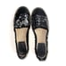 TORY BURCH FLAT ESPADRILLE BLACK SEQUIN WOMEN'S SIZE 10