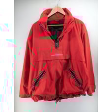 Bogner Embroidered 1/4 Zip Pullover Jacket Weathergear Small Red