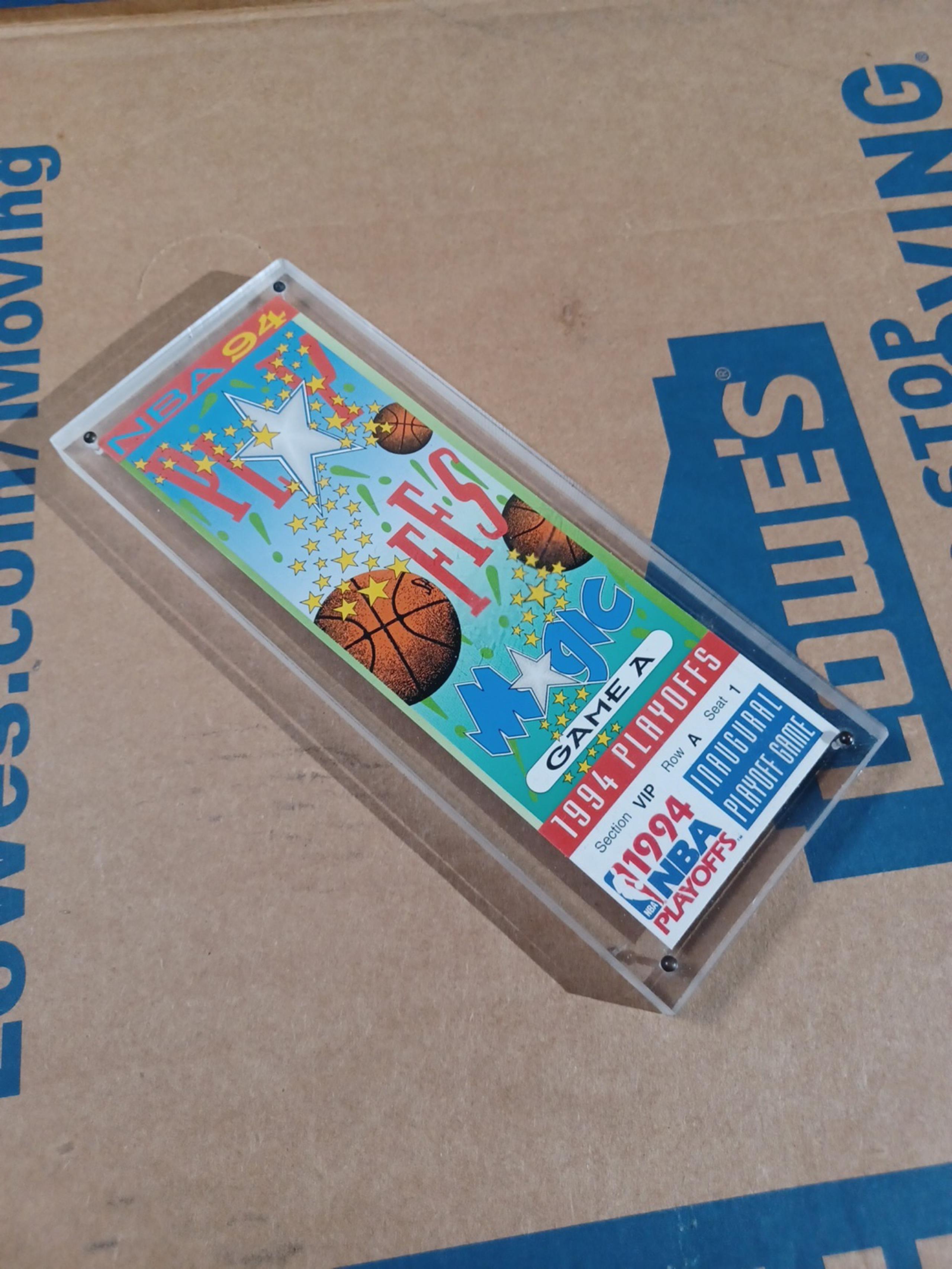 Orlando Magic Commemorative NBA Basketball Playoff Ticket "We believe in Magic"