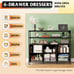 Led Dresser TV Stand for Bedroom, Entertainment Center with LED Lights