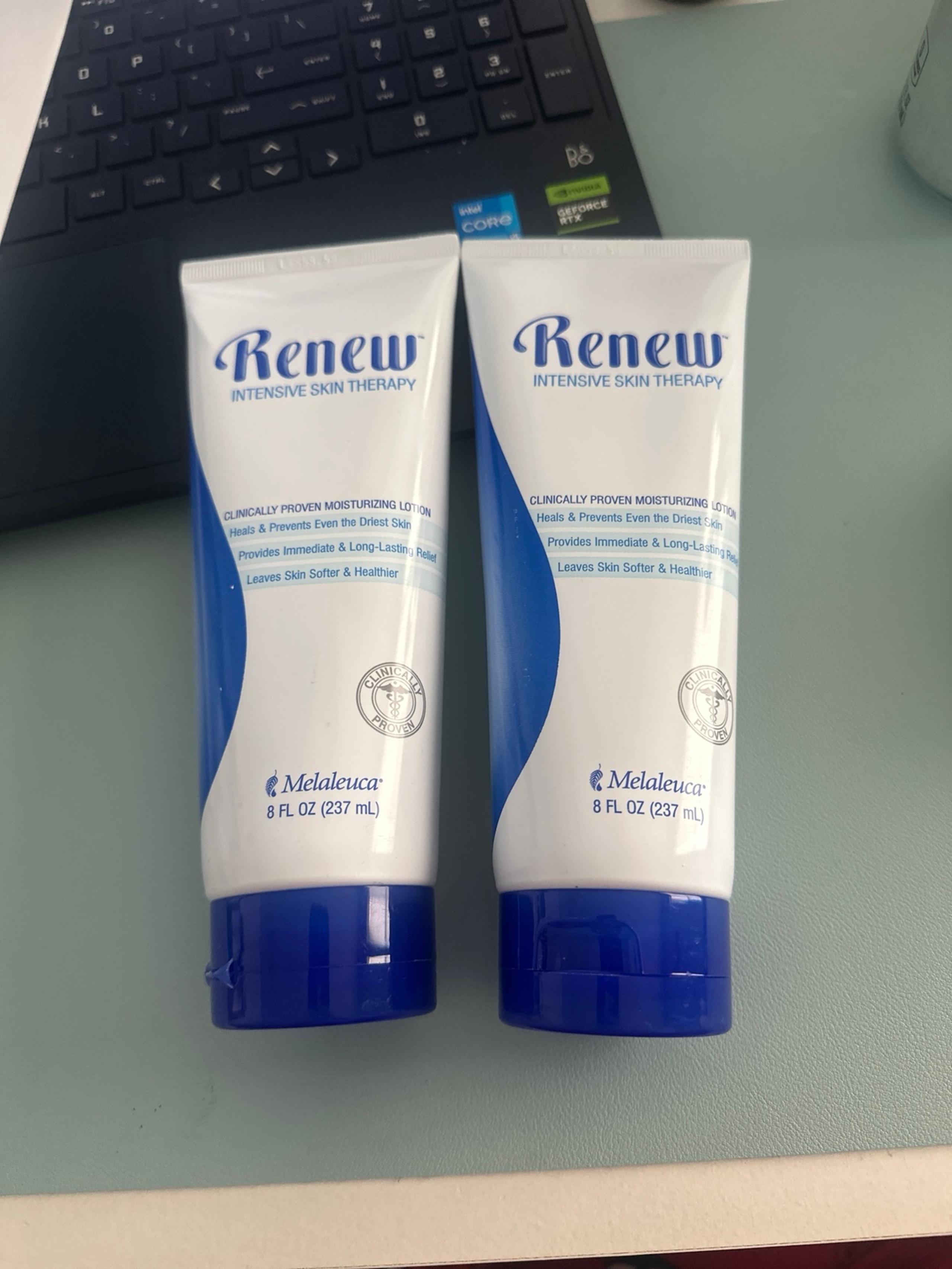 Set of 2 Melaleuca Renew Intensive Skin Therapy Moisturizing Lotion 8 fl oz