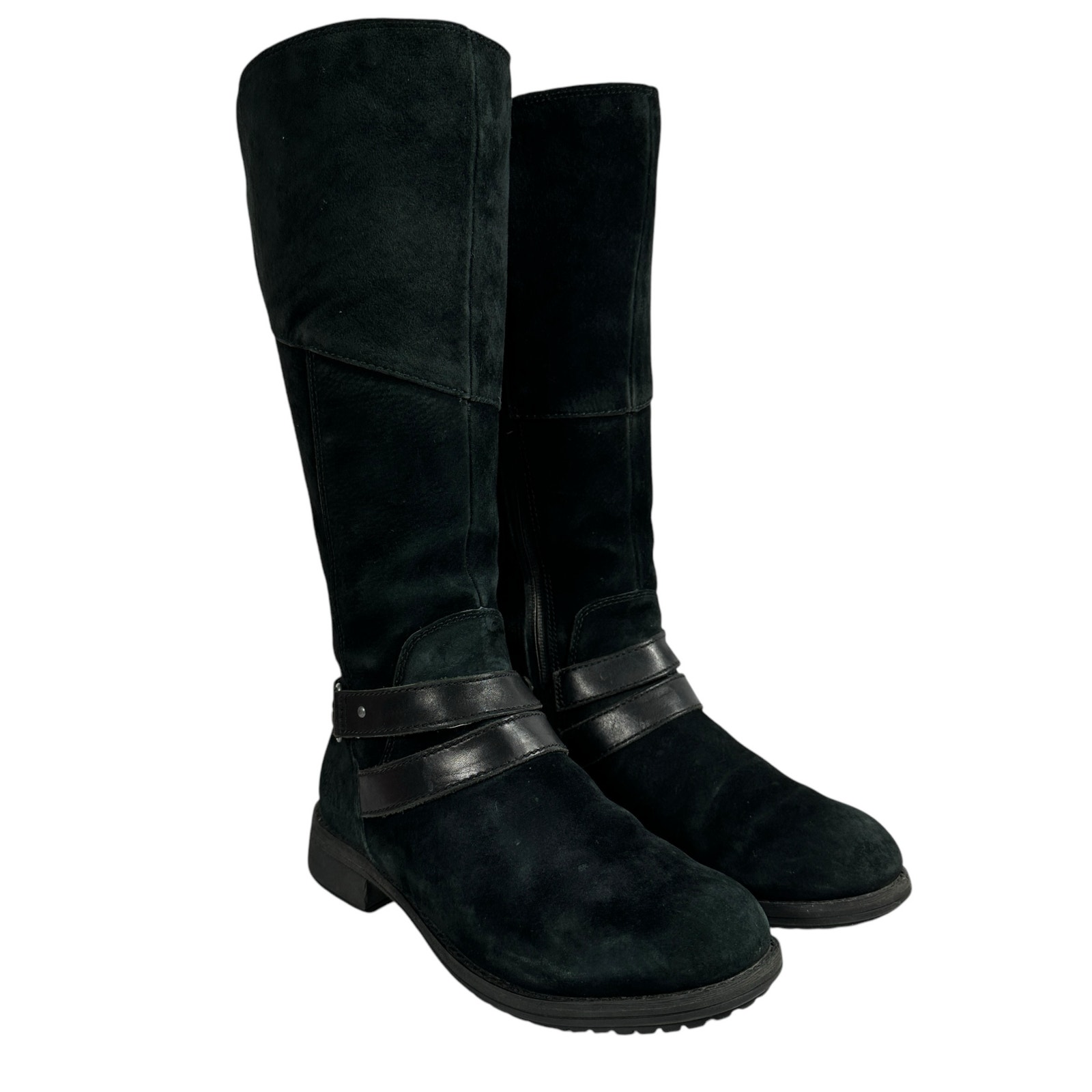 The North Face Bridgeton Tall Riding Boot Black Suede Quilted Lining Wmn Sz 7