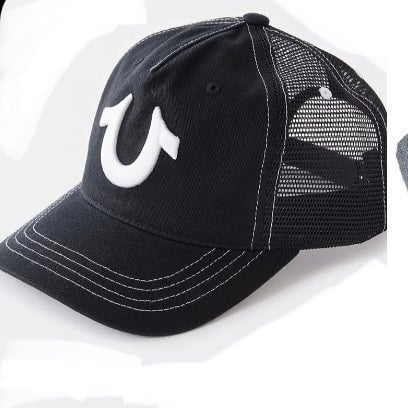 True Religion Embroidered Horseshoe Logo SnapBack Hat NWT