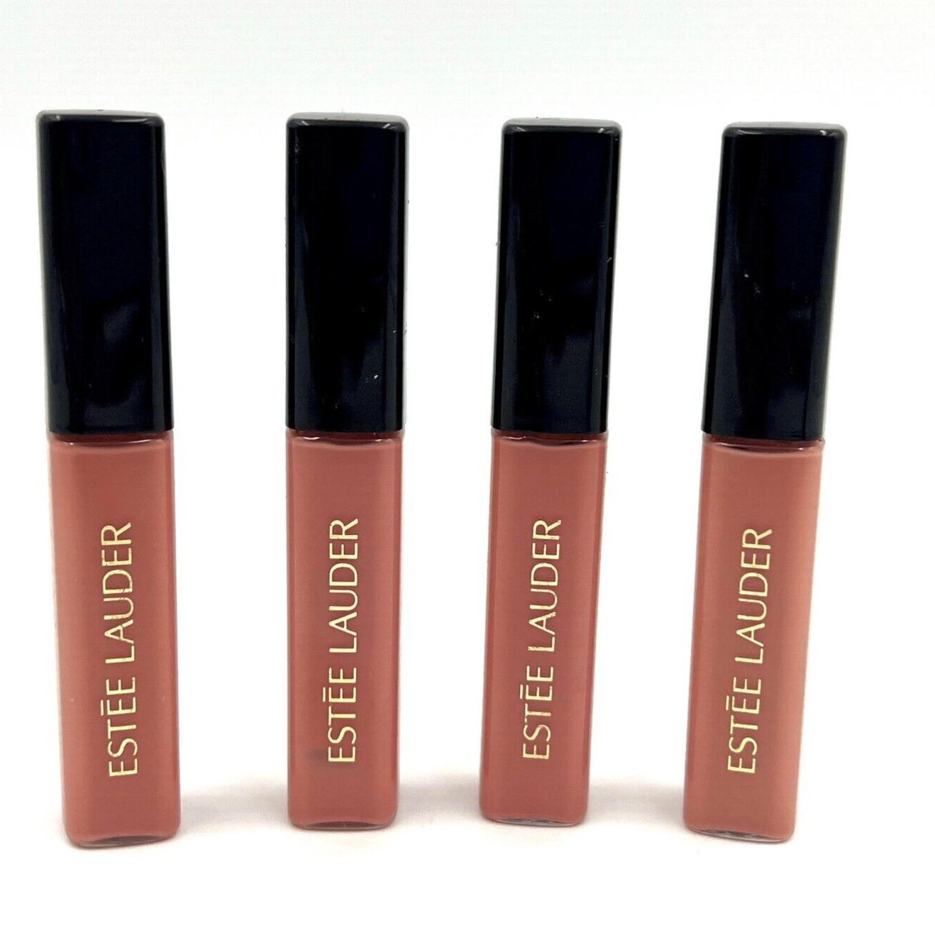 4 x Estee Lauder Pure Color Envy Kissable Lip Shine 104 Naked Truth Travel Size