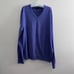 Brooks Brothers purple supima cotton vneck sweater