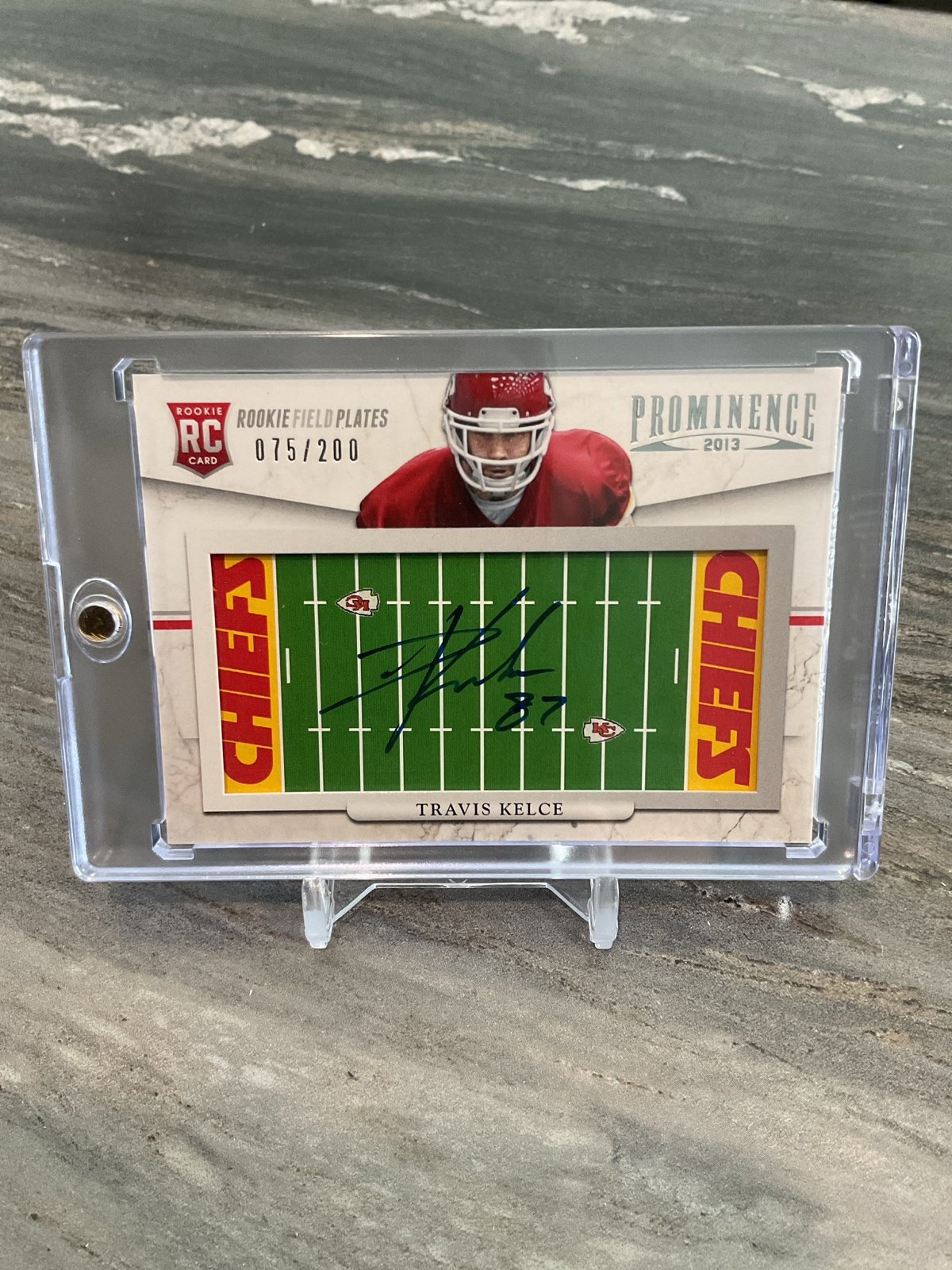 Travis Kelce On Card Rookie Autograph Card