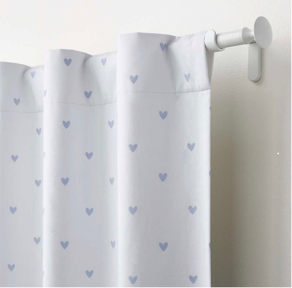 Lavender Heart Blackout Curtain Panel 44