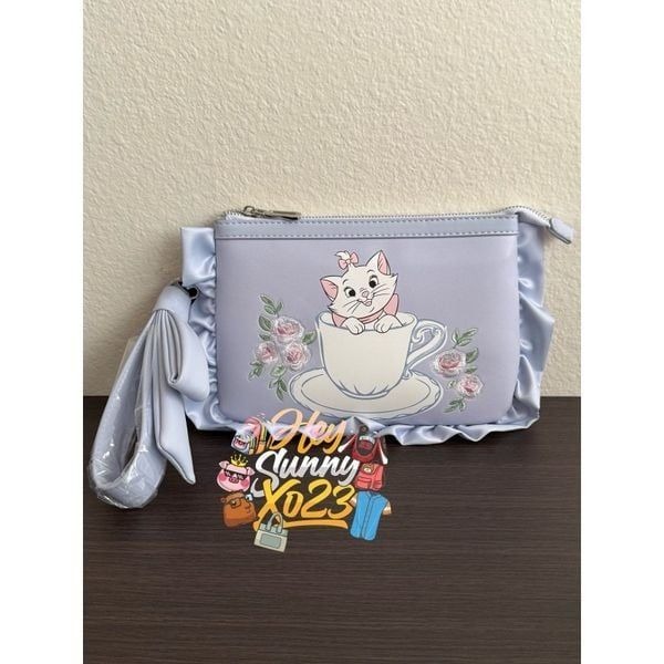 Disney The Aristocats Marie Ruffle Wristlet Pouch