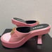 Brand new, unused Versace shoes, pink mules, size 24.5cm-25cm sandals.