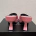 Brand new, unused Versace shoes, pink mules, size 24.5cm-25cm sandals.