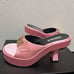 Brand new, unused Versace shoes, pink mules, size 24.5cm-25cm sandals.