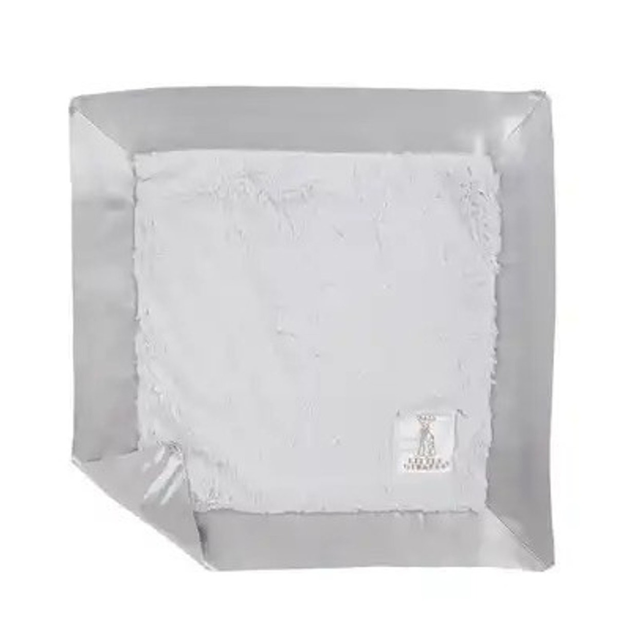 Little Giraffe Luxe Chenille Baby Lovey Blanky Blanket White Satin Trim 14” Soft