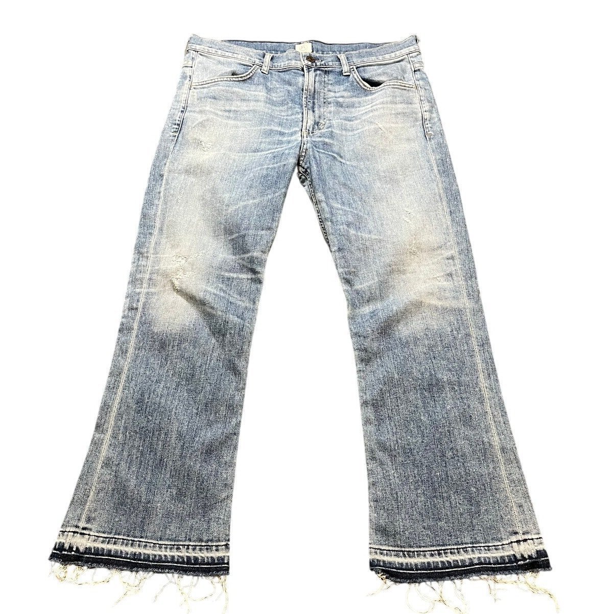 Citizens of Humanity Drew Fray High-Rise Cropped Flare Jeans Womens Size 30