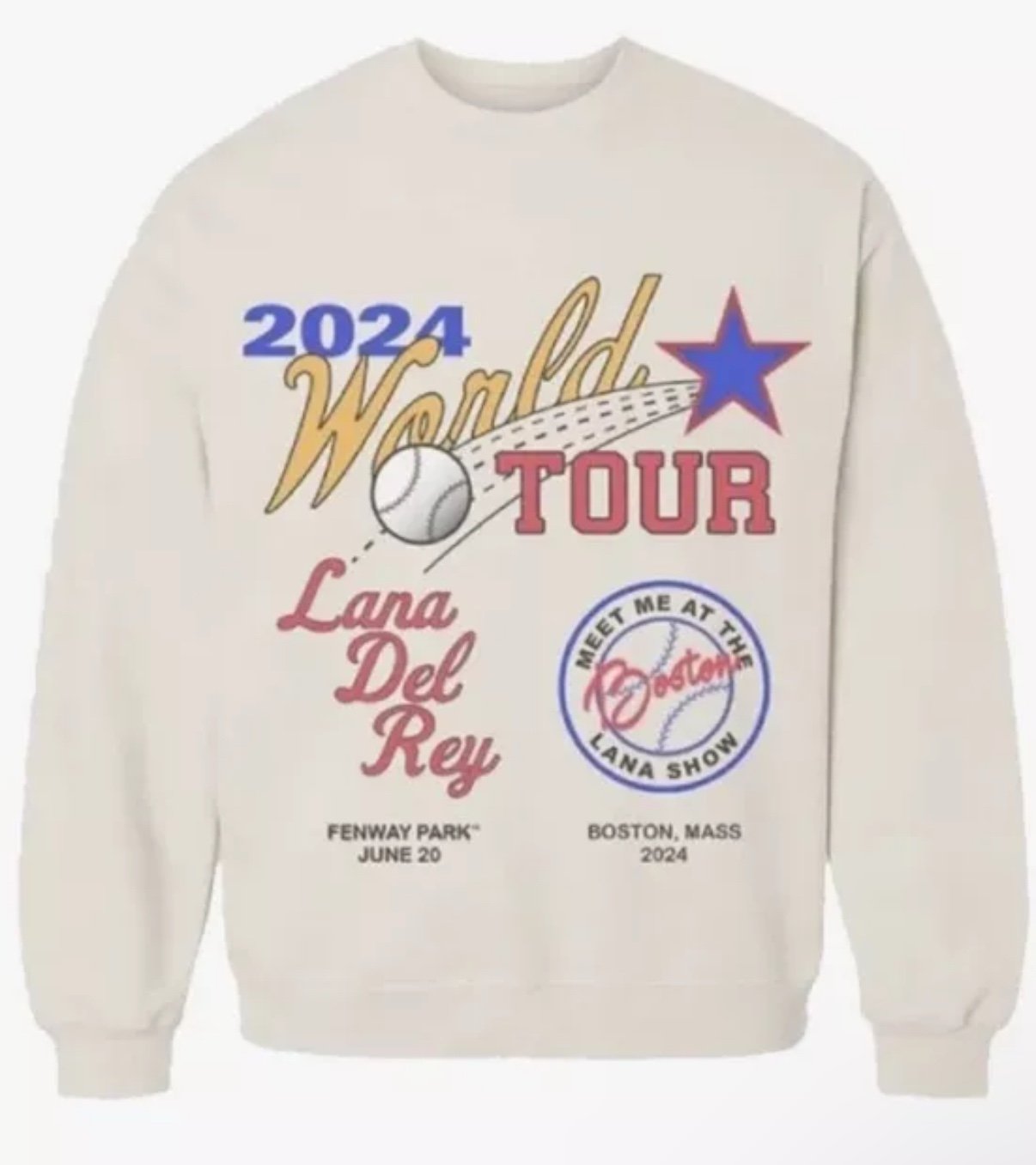 Lana Del Rey Fenway Crewneck