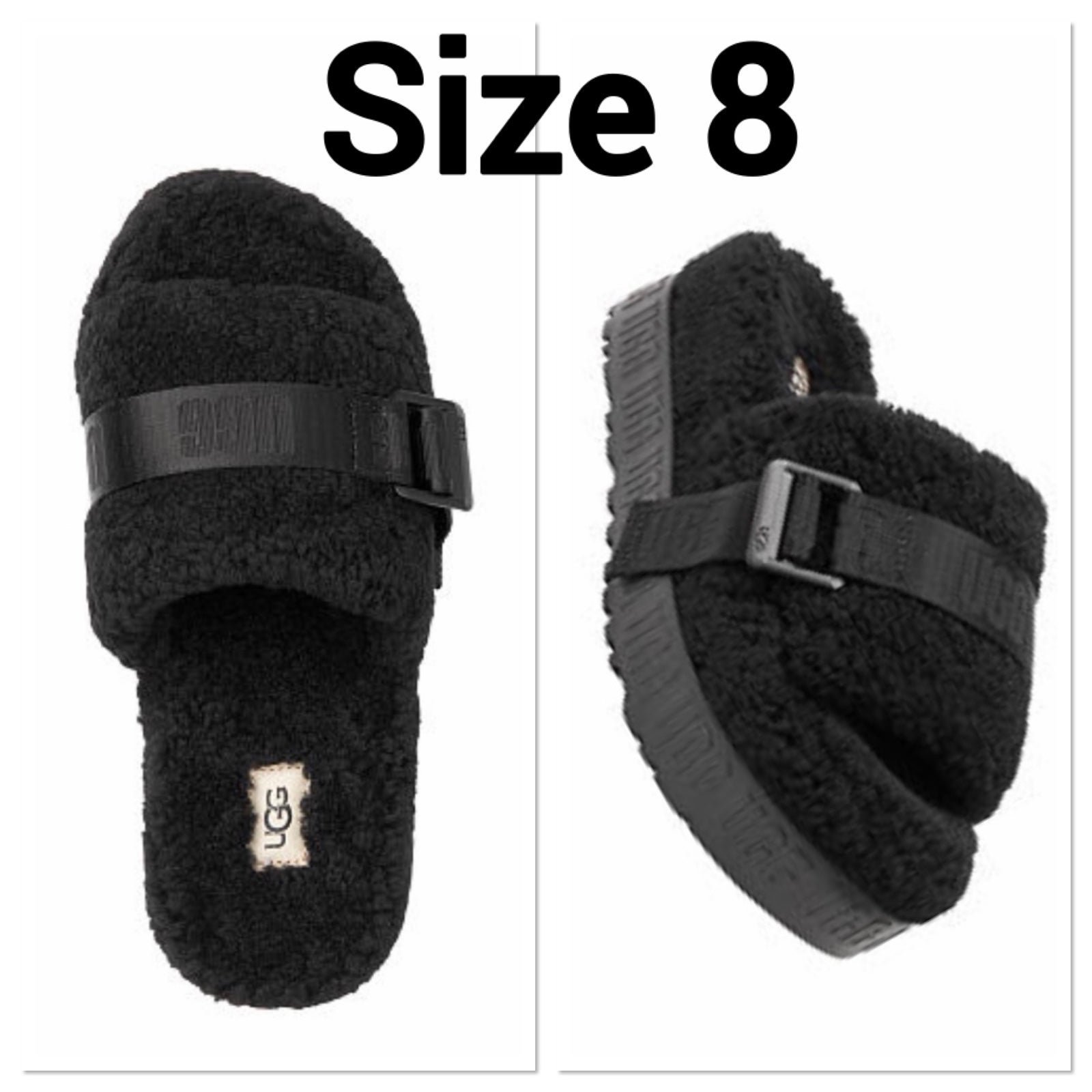 NWT UGG FLUFFITA SLIDES