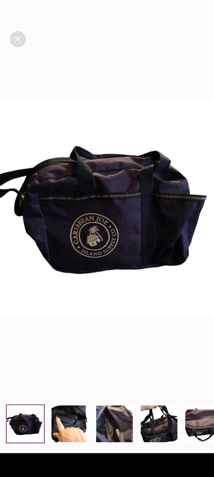 Blue duffle bag by Caribbean joe