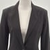 Norma Kamali Single Breasted Shoulder Pads Notched Lapel Jacket in Black - Sz 4