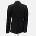 Norma Kamali Single Breasted Shoulder Pads Notched Lapel Jacket in Black - Sz 4