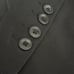 Norma Kamali Single Breasted Shoulder Pads Notched Lapel Jacket in Black - Sz 4