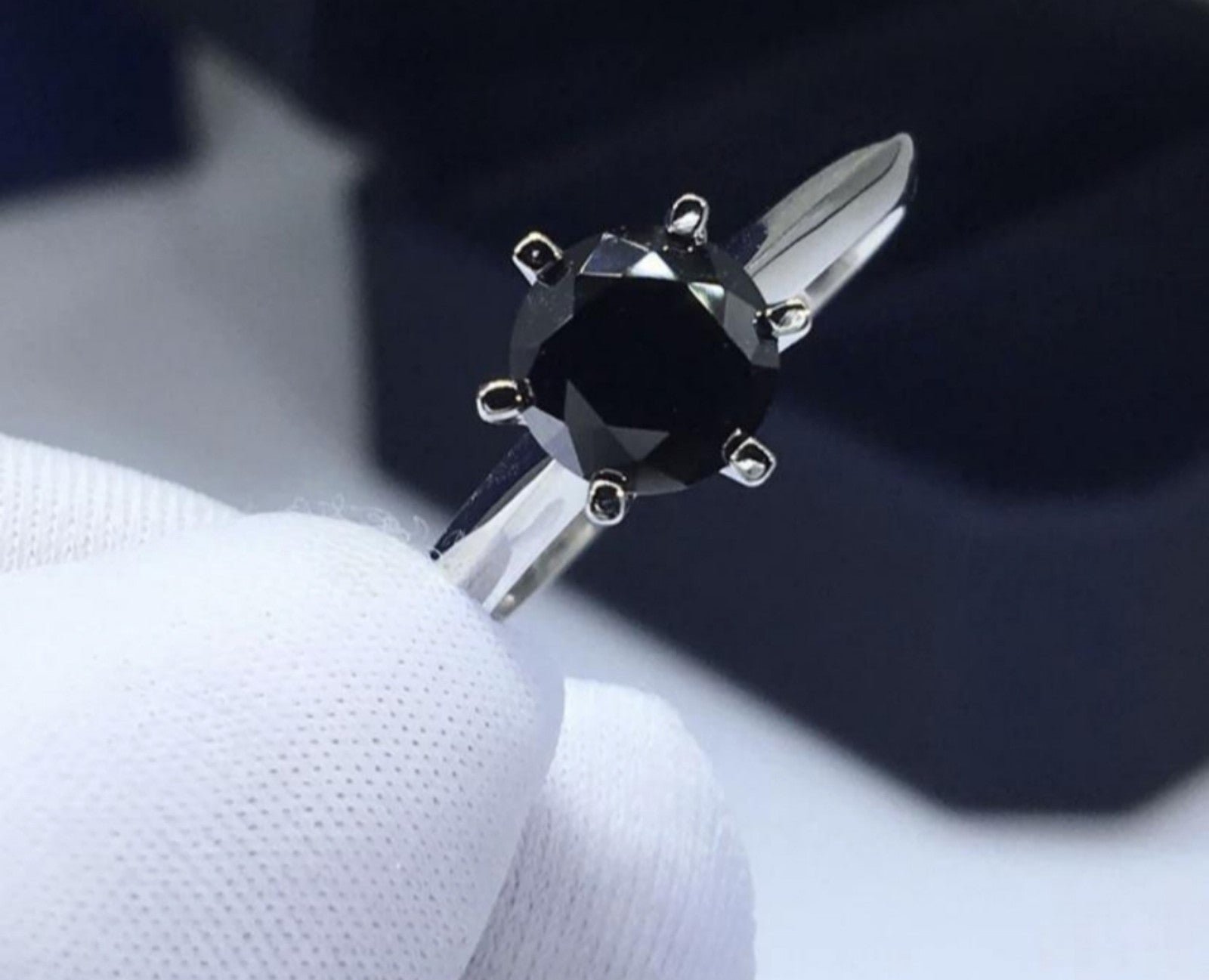 *sale* The Black Queen Diamond engagement Ring
